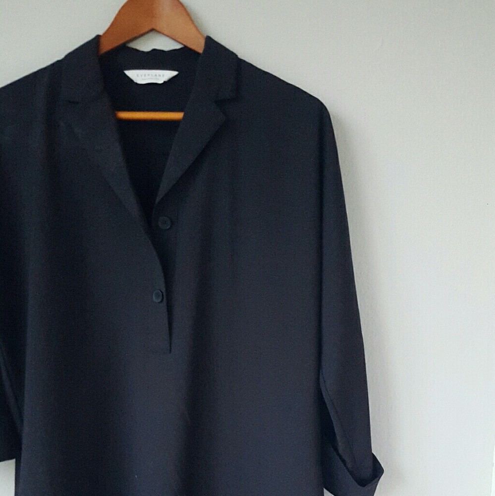 Everlane Black Smock Dress